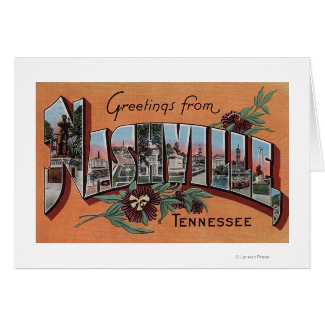 Nashville, Tennessee - Große Buchstabenszenen (Vorderseite (Horizontal))