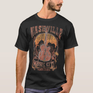 Nashville Tennessee Guitar Country Music City Guit T-Shirt