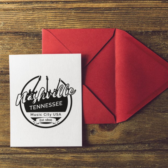 Nashville Tennessee Music City Postkarte (nashville tennessee postcard)