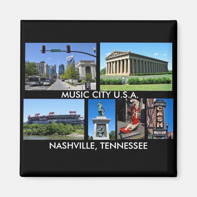Nashville Tennessee Music City USA Magnet