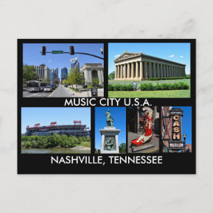Nashville Tennessee Music City USA Postkarte