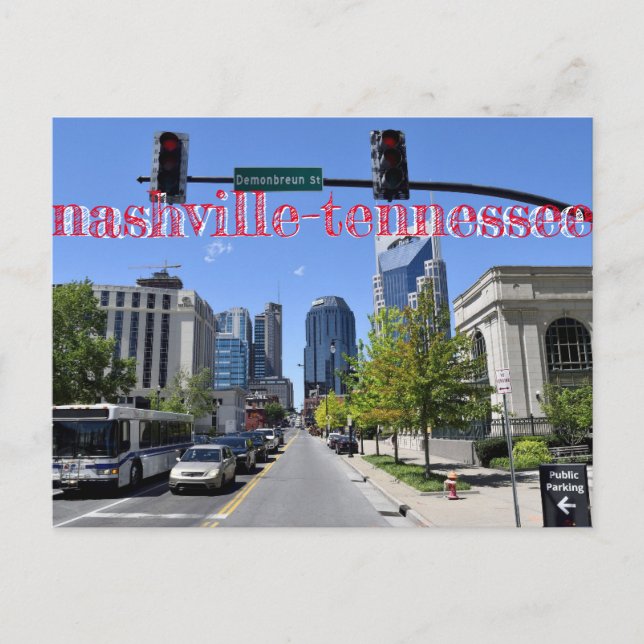 Nashville-Tennessee Postkarte (Vorderseite)