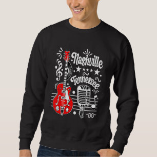 Nashville Tennessee Rockabilly Vintag Country Mu Sweatshirt