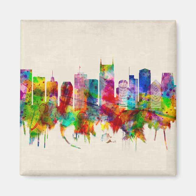 Nashville Tennessee Skyline Magnet (Vorne)