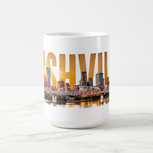 Nashville Tennessee Skyline Musik Reise Kaffeetasse
