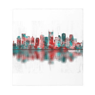 Nashville Tennessee Skyline Notizblock