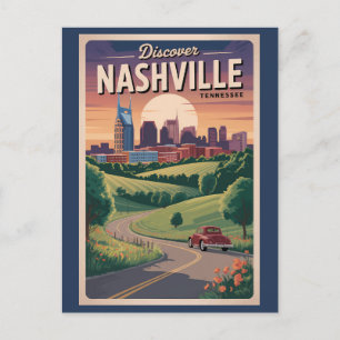 Nashville Tennessee Southern Road Art Postkarte