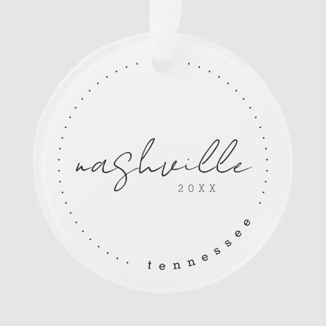 Nashville, Tennessee TN Travel Vereinte Staaten Ornament (Vorderseite)