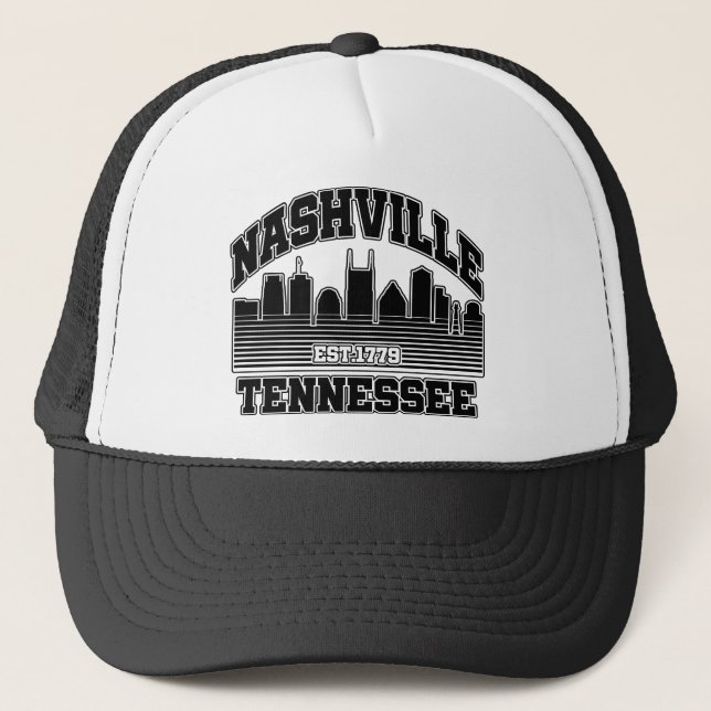 Nashville, Tennessee Truckerkappe (Vorderseite)