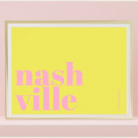 Nashville Tennessee Typografie