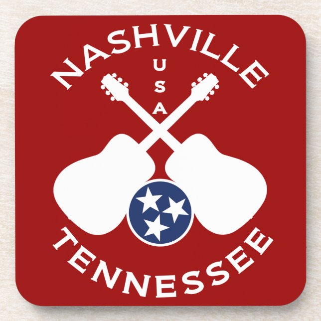 Nashville, Tennessee USA Getränkeuntersetzer (Vorderseite)