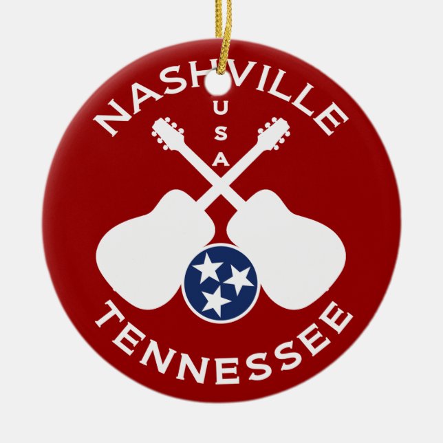 Nashville, Tennessee USA Keramik Ornament (Vorne)