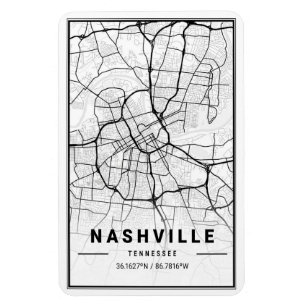 Nashville Tennessee USA Reiseplan Magnet