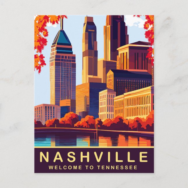 Nashville, Tennessee, USA, Travel Postkarte (Vorderseite)