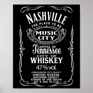 Nashville Tennessee Vereinigte Staaten Usa Western Poster