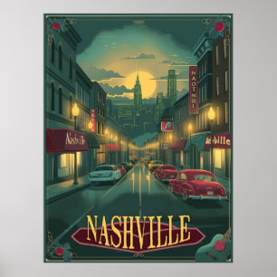 Nashville, Tennessee   VINTAG Poster