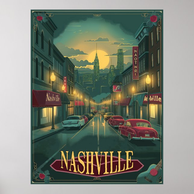 Nashville, Tennessee | VINTAG Poster (Vorne)