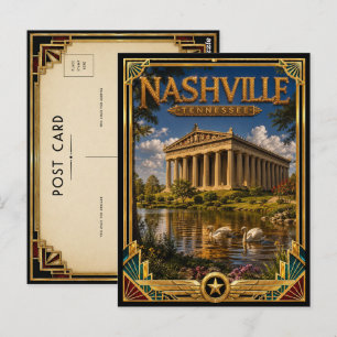 Nashville Tennessee Vintage Art Deco Golden Age Postkarte