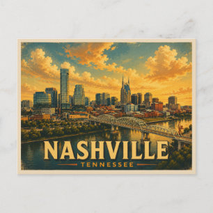 Nashville Tennessee Vintage Reise Postkarte