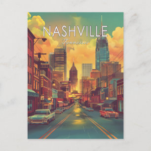 Nashville Tennessee Vintage Reise Postkarte