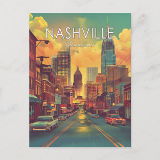 Nashville Tennessee Vintage Reise Postkarte