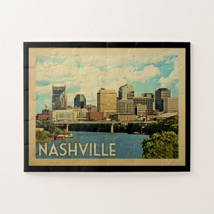 Nashville Tennessee Vintage Reise Puzzle