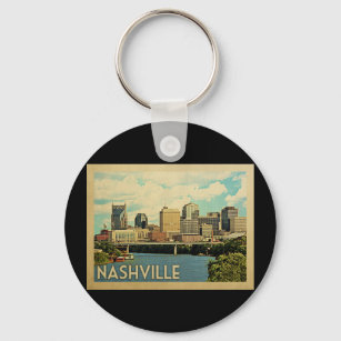 Nashville Tennessee Vintage Reise Schlüsselanhänger