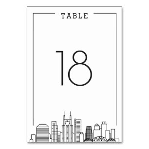 Nashville, Tennessee Wedding   TISCHNUMMER