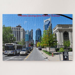 Nashville Tennessee. Weihnachtsgrüße Jigsaw Pu Puzzle