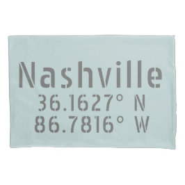 Nashville TN Latitude Longitude Kissenbezug