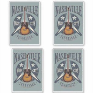 Nashville, TN - Music City USA Aufkleber