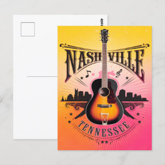 Nashville, TN - Music City USA Postkarte