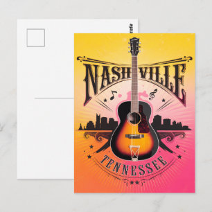 Nashville, TN - Music City USA Postkarte