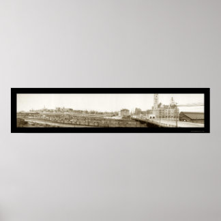 Nashville, TN Railroad Foto 1905 Poster