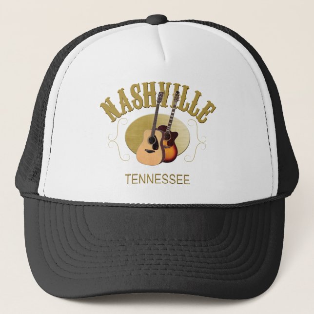 Nashville, TN Trucker Hat Truckerkappe (Vorderseite)