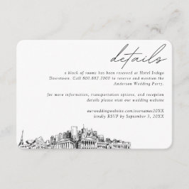 Nashville Wedding Hotel Zimmerblock Details Klein Begleitkarte