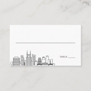 Nashville Wedding   Platzkarten vorne und hinten