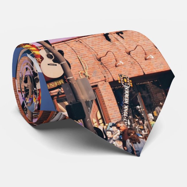 Nashvillebatman-Iconic Gebäude Krawatte (Gerollt)