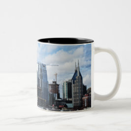 Nashvilleskyline-Tasse Zweifarbige Tasse