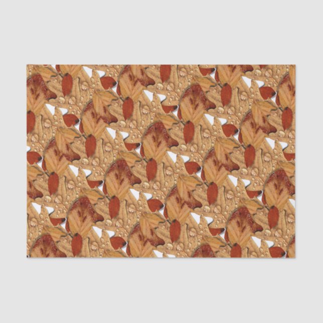 Nass Autumn Leaves Seidenpapier (Vorderseite)