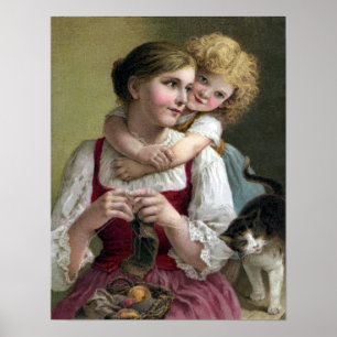 Nass mit süßen Ablenkungen Poster