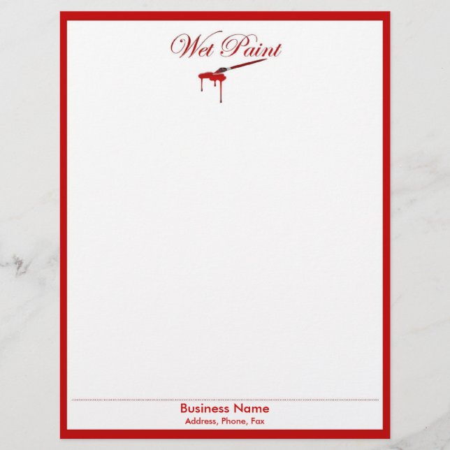 Nass Paint Letterhead Briefbogen (Vorderseite)