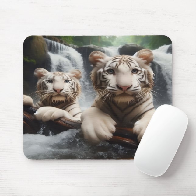 Nass Tiger Cubs Maus Pad Mousepad (Mit Mouse)