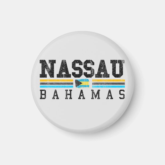 Nassau Bahamas Flag Magnet Urlaub Kreuzfahrt 242 (Vorne)