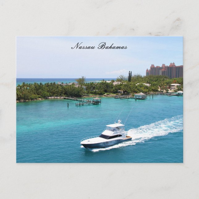 Nassau Bahamas Fotografie Postkarte (Vorderseite)