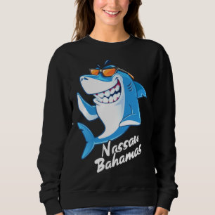 Nassau Bahamas Haifisch-Urlaubs-Souvenir Sweatshirt