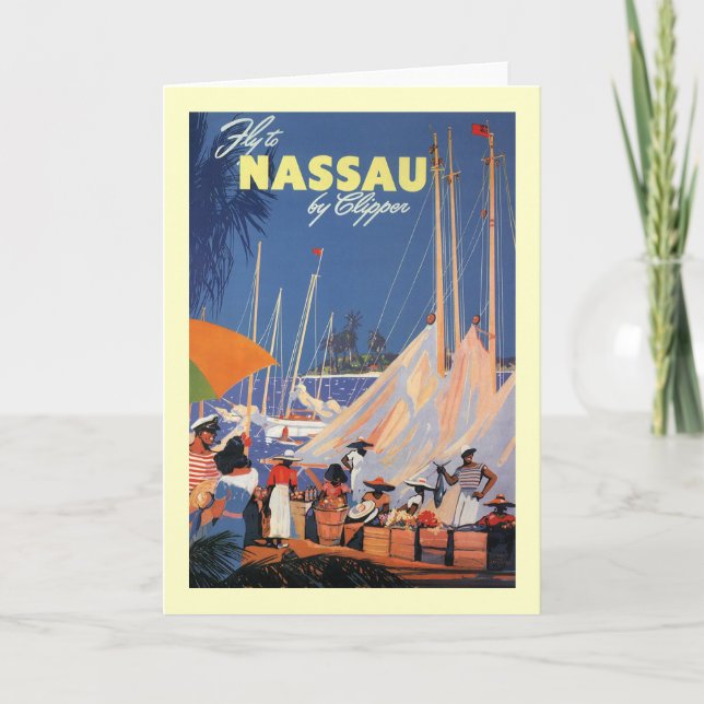 Nassau Bahamas Karte (Vorderseite)