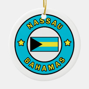 Nassau Bahamas Keramik Ornament