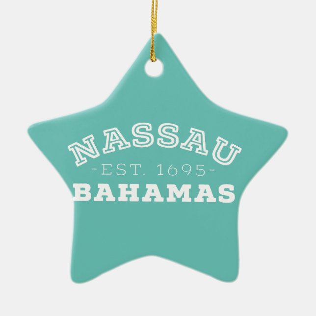 Nassau Bahamas Keramikornament (Vorne)