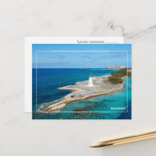 Nassau Bahamas Leuchtturm Postkarte